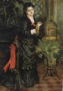 Woman with a Parrot(Henriette Darras) Pierre Renoir